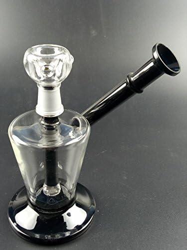 Black Glass Straight Joint 14.5mm Height 15cm