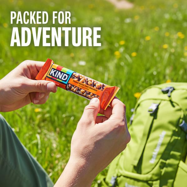 KIND HEALTHY SNACKS BARS, PEANUT BUTTER DARK CHOCOLATE, GLUTEN FREE, LOW SODIUM SNACKS, 7G PROTEIN, 12 COUNT