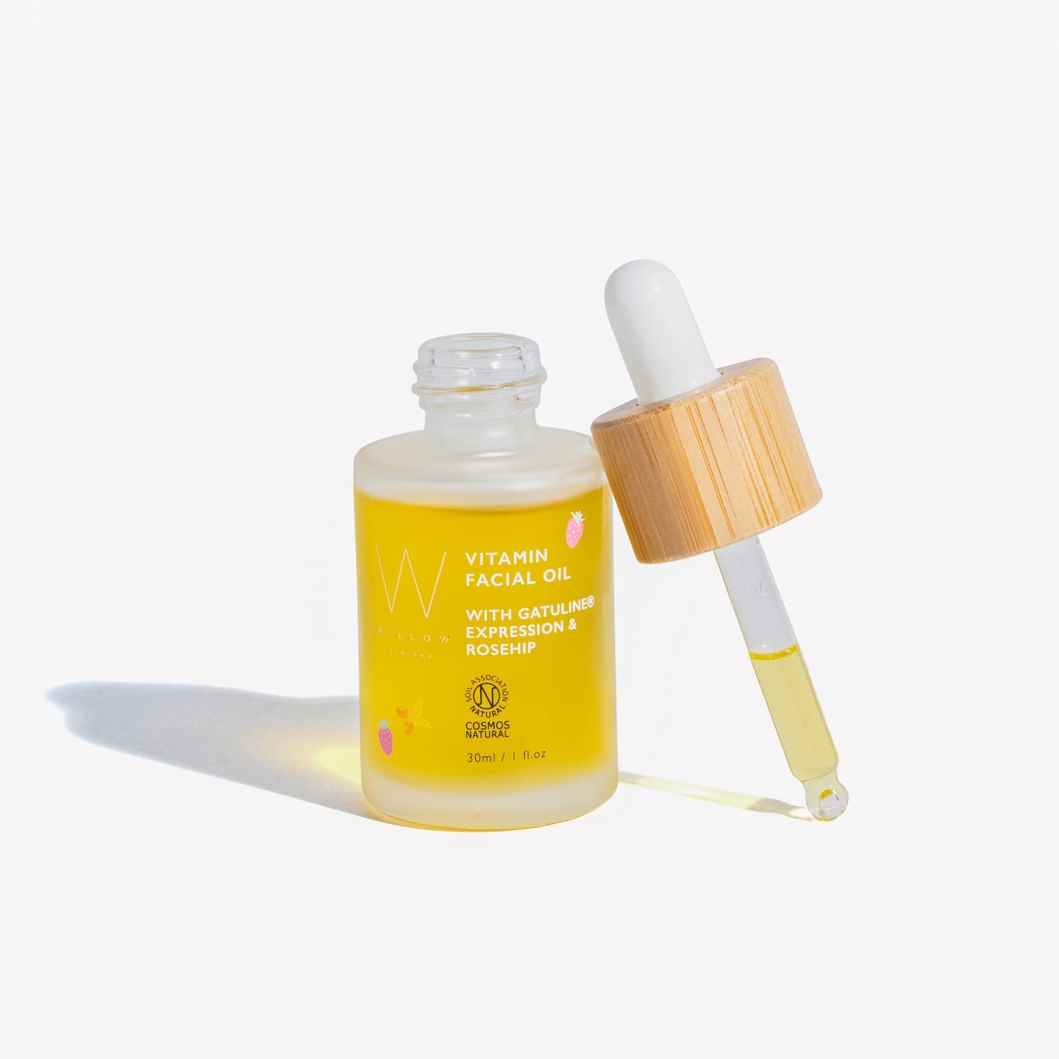 Vitamin Facial Oil: Multi-award winning, ultra-hydrating Facial Oil with age-preventative Gatuline Expression, Rosehip Oil, Strawberry Extract, Moringa Extract, and Pumpkin Seed Oil.