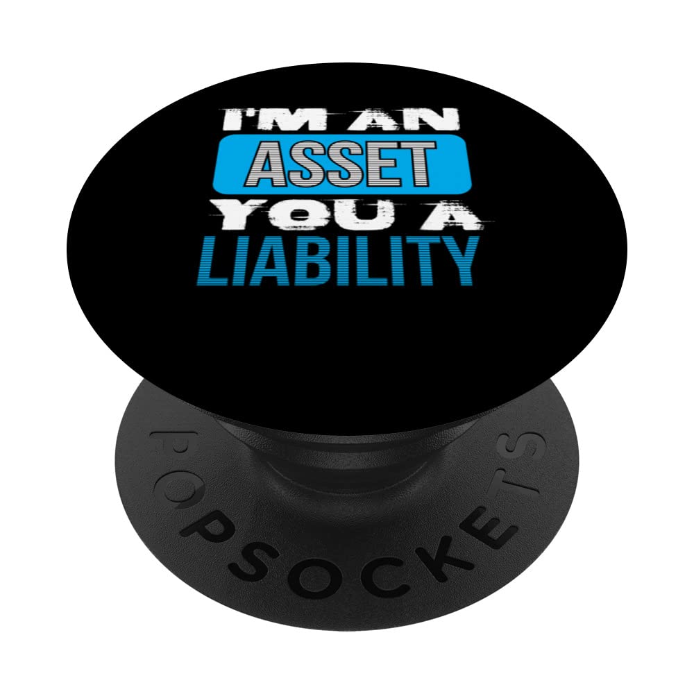 Asset Liability Accountant CPA Controller Bookkeeper Funny PopSockets Swappable PopGrip