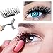 False Magnetic Eyelashes - 1 Pair 4 Pieces Ultra-thin 0.2mm Fake Mink Eyelashes for Natural Look, Reusable Best Fake Lashes, Perfect for Deep Set Eyes & Round Eyes
