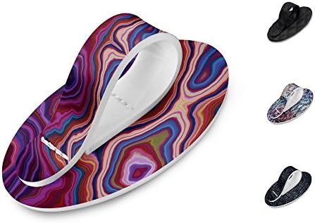 Phone Holder for Hand iPhone Grip Finger Strap | Works with all Tablets and Smartphones | Comfortable, Secure and Stylish | AGATE SWIRL