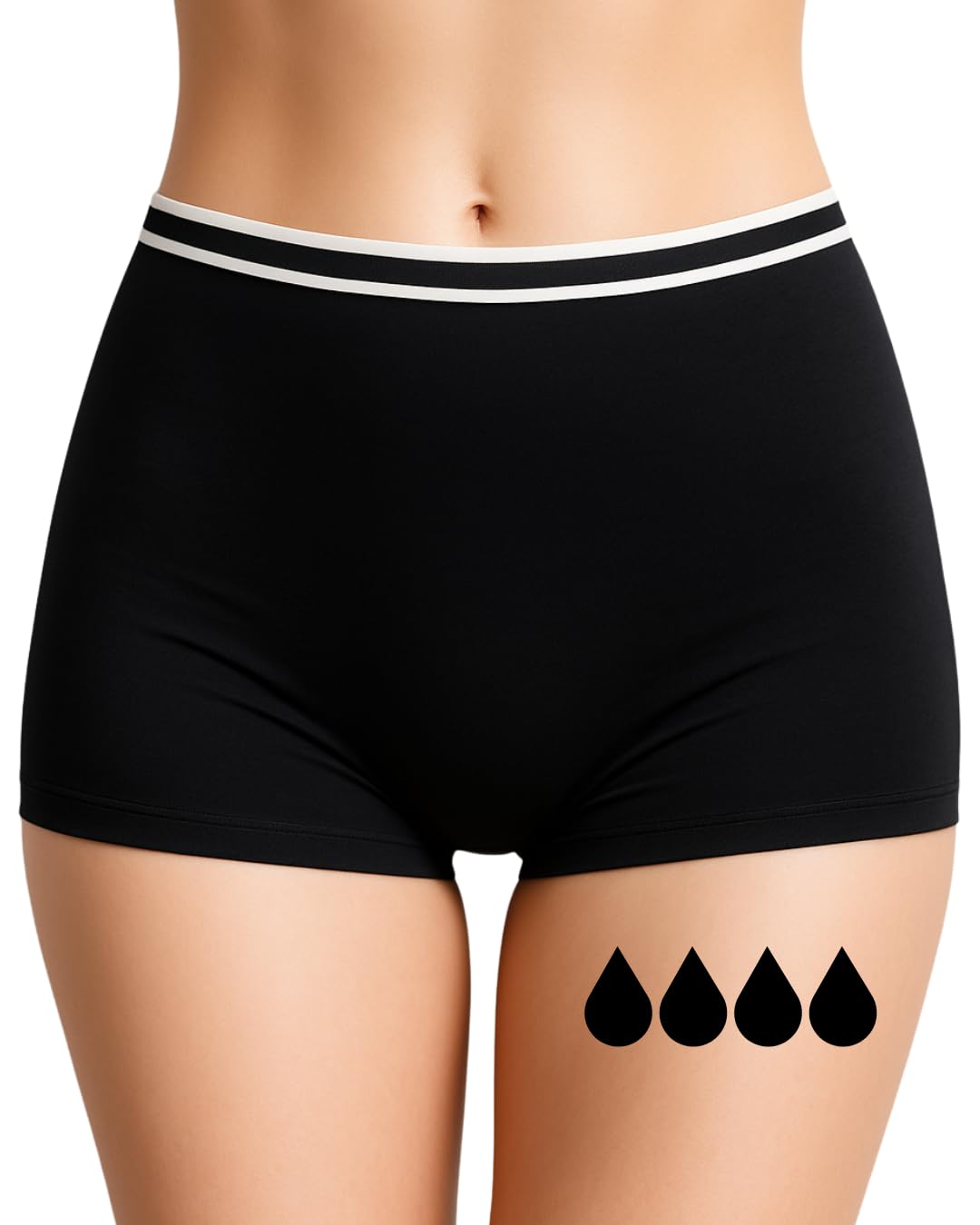 NoBlood Period Pants Heavy Flow for Women and Teenage Girls - Washable - Cotton - Eco-friendly - Menstrual Underwear - Absorbent Periods Undies - Womens Teens Girl (Neo, XXS) — image 1