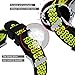 bayite Soft Silicone Sport Bands Compatible Fitbit Ionic Replacement Band Perforated Breathable Accessories Wristband Women Men Black with Fluorescent Yellow
