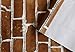 HAOKHOME Peel and Stick Vintage Faux Brick Wallpaper Removable 17.7in x 9.8ft Brown/White/Black Vinyl Textured Self Adhesive Wall Paper Design for Home Walls Kitchen Decorations
