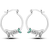 NARMO 925 Sterling Silver Hoop Earrings for Women Hypoallergenic Lightweight Simple Huggie Hoop Earrings Twisted Hoop Earrings Colorful Cubic Zirconia Hoop Earrings Rainbow Hoop Earrings
