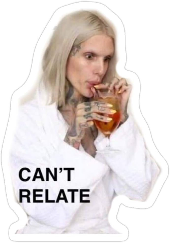 B. Strange Mall Jeffree Star - Canx27;t Relate Stickers (3 Pcs/Pack)