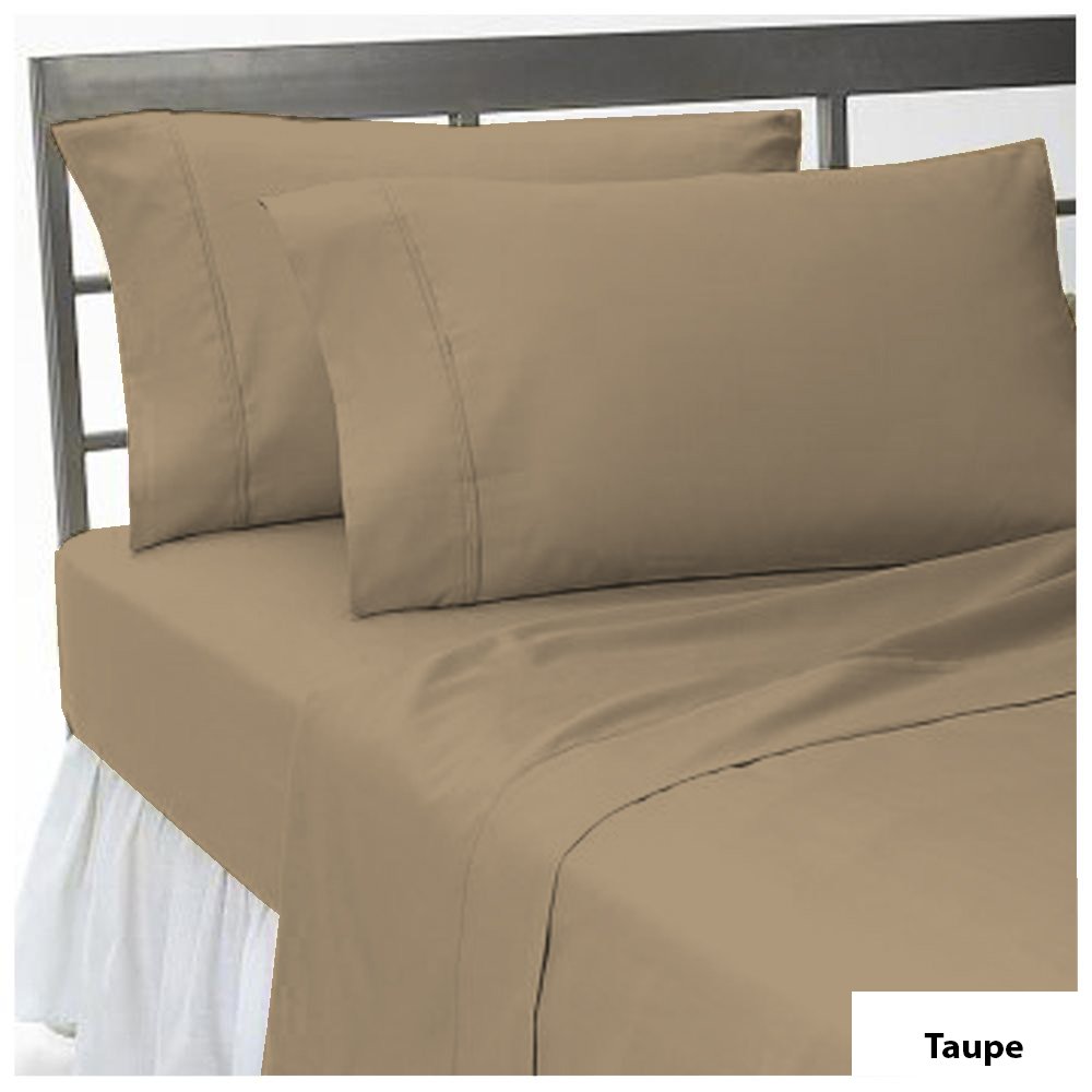 100 Pima Cotton 3 PCs Fitted Sheet Set 10 inch Deep Pocket