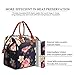 CoolBELL Women Floral Tote Water-Resistant Cooler Bag Soft Leak Proof Box Insulated Lunch Holder with Wide Opening for Wome, M, Peony Flower, M