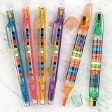 Transparent Glitter Stacking Point Crayons (12 Pack) - Stationery & Crayons