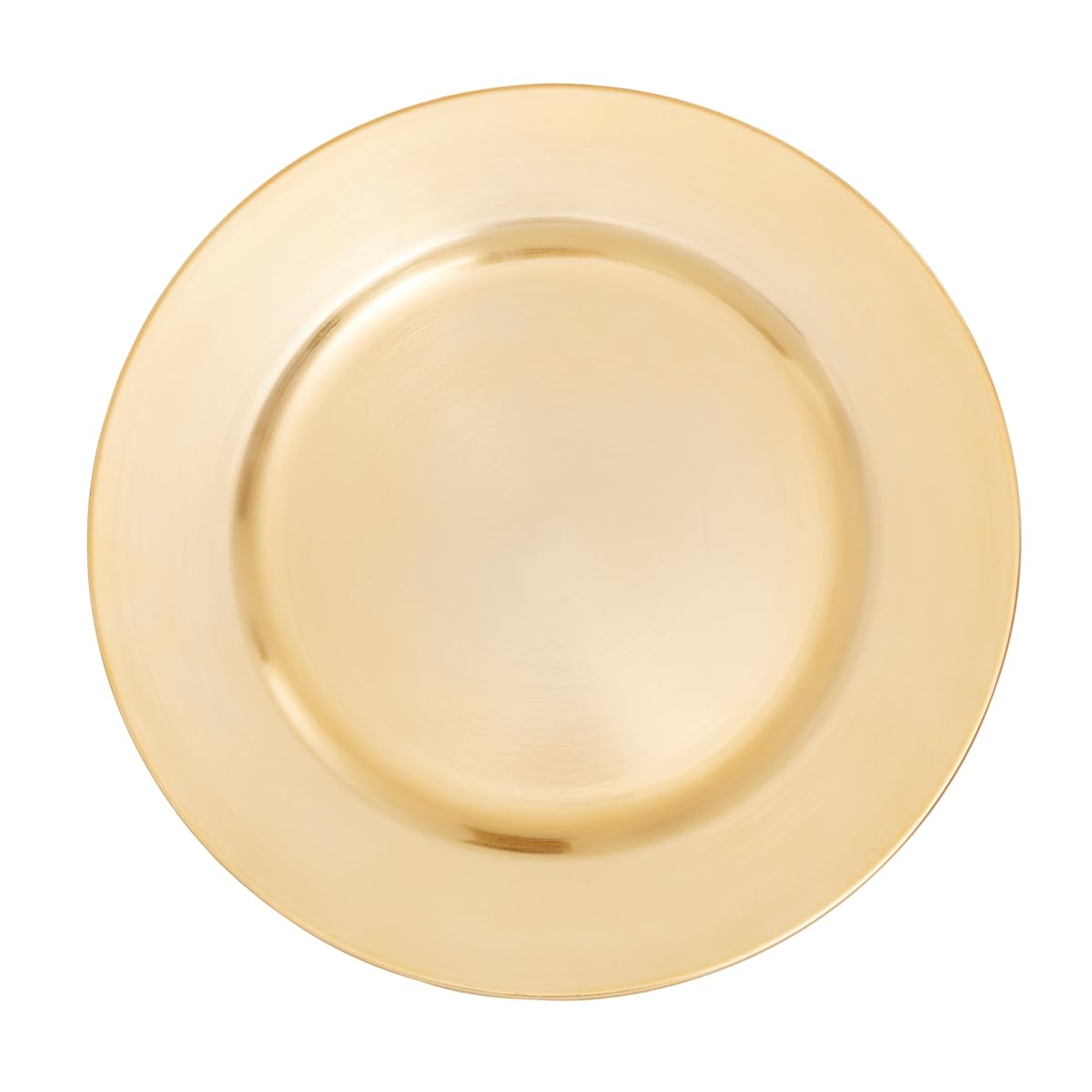 Premier Housewares Gold Charger Plates | Minimalistic Melamine Plates | Durable Dinner Plates | Reliable Gold Finish Dinner Plate | Versatile Dinnerware Set for Home, Events