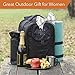 One Savvy Girl Picnic Backpack for 4 with Premium Stainless Steel Tableware - Complete 4 Person Picnic Basket Set w/Blanket, Insulated Food Cooler Bag, Wine Opener, Cheese Board, Napkins & More