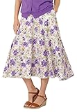 Women's Plus Size Linen Blend Maxi Skirt