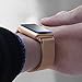 Walcase for Apple Watch Band 38mm, Fully Magnetic Closure Clasp Milanese Loop Stainless Steel iWatch Band for Apple Watch Series 3 - Gold