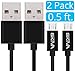 SKIVA Micro USB Cables [2-Pack] USBLink Premium Short Length (6
