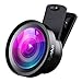 Syntus 0.45X Wide Lens and 12.5X Macro Lens Attachment Clip-on Cell Phone Camera Lenses Kit for iPhone 7 6s 6 5s, Samsung Galaxy, Android Smartphones