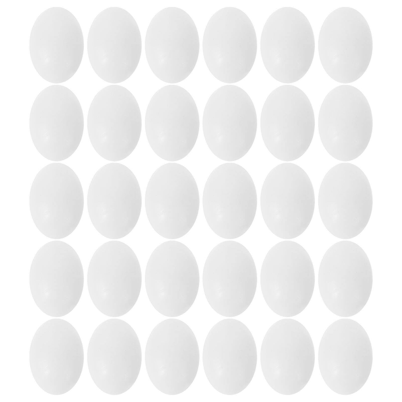 Bird Accessories 30Pcs Solid Plastic Pigeon Eggs for Tricking Birds to Stop Laying Eggs