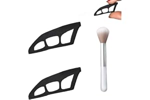 BOVVSKY 2PCS Eyeshadow stencil, Reusable Eyeshadow Stencil Tool for Eyes, Cat Eyeliner Stencil Guide Eyeshadow Shield Eyeliner Wing Eyeshadow Makeup Hooded Eye Patches Auxiliary Tool
