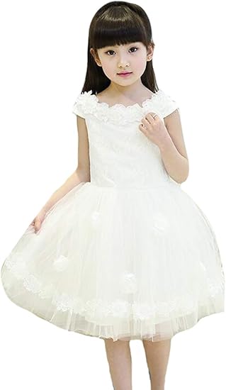 Amazon Piite ガールズ ワンピース 夏 フレアワンピース 無地 シンプル ドレス フォーマル プリンセス ワンピース ドレス ふんわり ピアノ発表会 入学式 パーティー エレガット フォーマル 通販