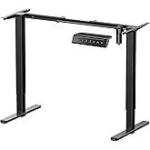 HUANUO Electric Standing Desk Frame,4 Memory Height Settings Height Adjustable Table Legs, Sit Stand Desk Frame Up to 47.2", 