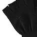 Simplicity Men/Women Half Gloves Solid Color Knitted Winter Warm Gloves, Black, One Size