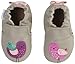 Robeez Girls' Soft Soles with Bow Back Slip-on, Peaceful Partridge, 6-12 Months M US Infant