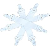 8 Pack Bed Sheet Fastener Gripper With Plastic Clasp Garter | Desertcart Cayman Islands 8 Pack Bed Sheet Fastener Gripper With Plastic Clasp Garter | Desertcart Cayman Islands