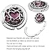 Grtdrm Multiple Hearts Style Premium Foldable Handbag Bag Purse Hanger Table Hook Holder (Purple)