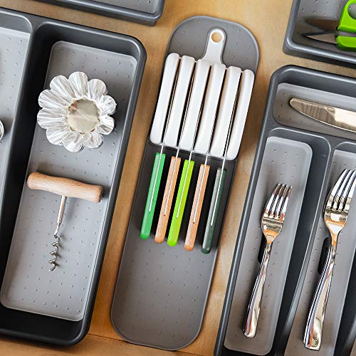 image for madesmart Small In-Drawer Knife Mat - White | CLASSIC COLLECTION | Hol