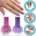 Disney Lunch Box Tin Beauty Set Includes: Nail Polish, Lip Balm, Eye Shadow, Lip Gloss, Toe Spacer, Applicator, Nail File and a Brush (Frozen)
