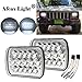 2Pcs 60W 5x7 inch Led Headlights H6054 Rectangle 6x7 Led Headlamp Hi/Low Led Sealed Beam H4 Plug 6054 Headlights H5054 6052 For Jeep Wrangler YJ XJ Cherokee Truck