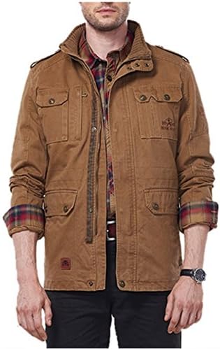 Wardrobe King Men's Casual Long Sleeve Full Zip Jacket Keep Warm Coat