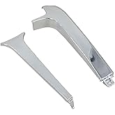 Dash Part Dashboard Center and Right Hand Trim Fit for Freightliner Century | Chrome Plastic, Dash Center Trim and Right Side Vertical Dashboard End Cap, Fit for 1997-Up Freightliner Century #68668 53982