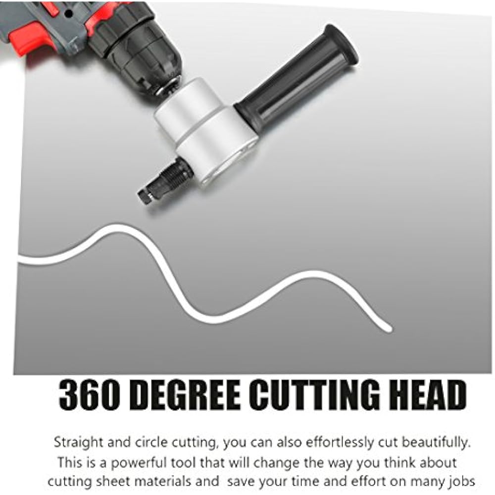 Double Headed Sheet Metal Nibbler Rexbeti Drill Attachment Metal Cutter