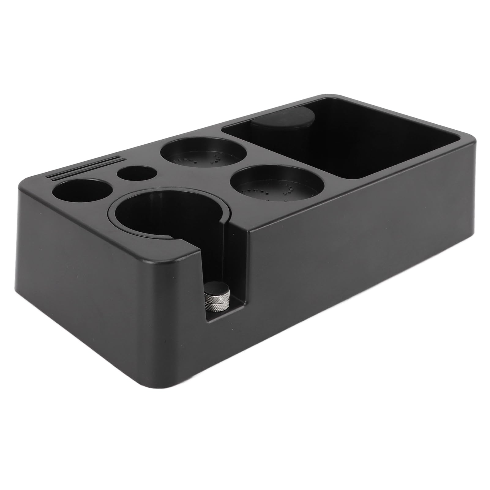 Coffee Tamper Station, Tamper Holder Coffee Tamping Station Coffee Filter Tamper Holder Coffee Tamper Mat Stand Portafilter Mat Stand Anti-Slip in Cafe Home Bar Black