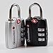 TSA Approved & Accepted Combination Lock 2-Pack by Generation 5 - Best Travel Suitcase Luggage Locks - 3 Digit, Set Your Own Combination Padlocks With Open Alert - Portable & Resettable - Black, Silver
