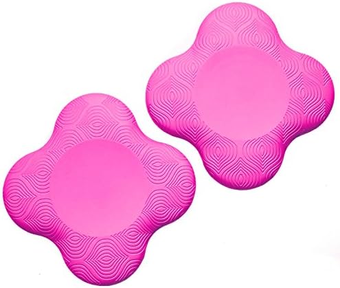 Yoga Knee Pad by Nautical Endurance – Eco-Friendly & Lightweight Yoga Knee Pads- Supportive Padding for Yoga, Pilates & Other Exercises- Comfort for Knees, Hands, Wrists, and Elbows. - 2 Pack (Pink)