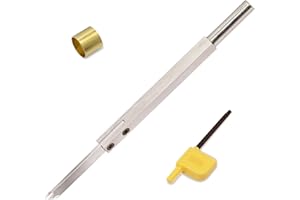 ASIEG TOOL 8.68 inches Carbide Parting Tool and Grooving Woodturning Tool with Copper Hoop for Wood Turning Lathe