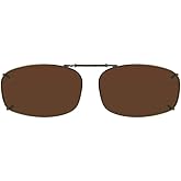 Solar Shield Polarized Driving Lens 52R5 Full Frame Clip on Sunglasses by Dioptics Inc