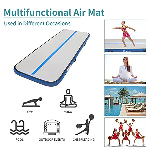 UMEKEN Inflatable Gymnastics Mat 20 FT Air Track Tumbling Mat Airtrack