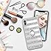 Maxdara Case for iPhone Xs/iPhone X Glitter Case Striped Ring Holder Kickstand Grip Bling Sparkle Diamond Rhinestone Protective Bumper Luxury Pretty Fashion Girls Women Case X/XS 5.8 inch (Silver)