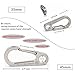 BANG TI Titanium Quick Release Keychain Clip Hook 45mm Mini Carabiner Heavy Duty Super Durable 138kg Load-bearing Silver