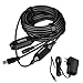 Leadzoe 33 feet Active USB 3.0 Extension Cable A Male to A Female Signal Amplifier Repeater Cord with 5V / 2A Power Adapter