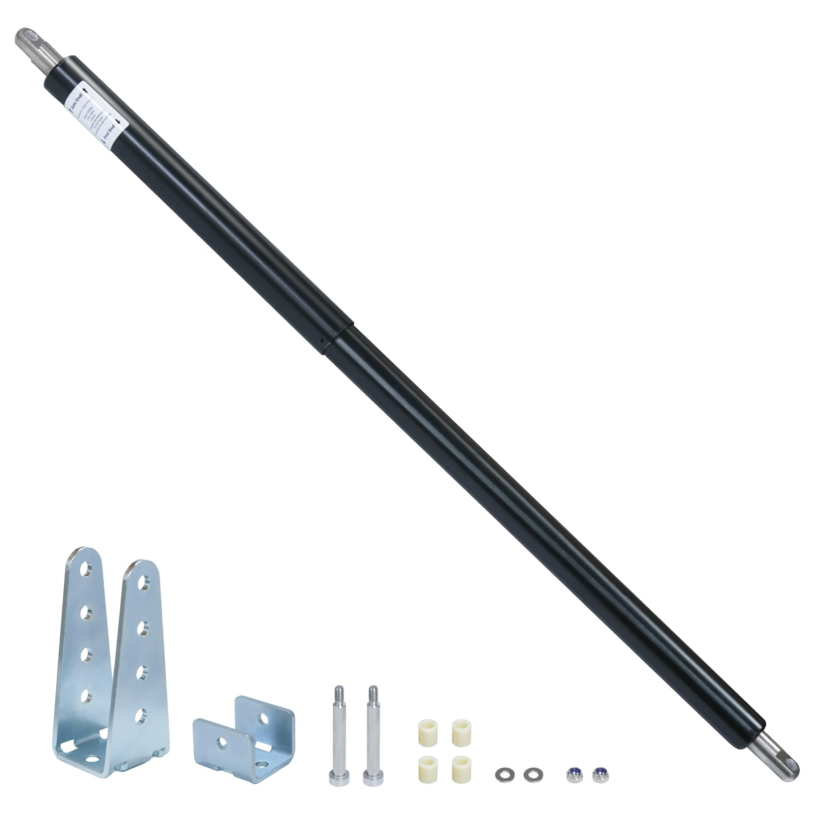 Photo 1 of TB400 Hydraulic Outdoor Gate Closer for 75 to 175 lb, Width 40 to 64 Inches. Gates on Farms, Ranches, Gardens, Sports Complexes and Home Yards, Black, Opening Pressure 6 to 12 Pounds