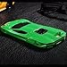 iPhone 6S Case, SwiftBox Cool 3D Sports Car Detachable Hard Case for iPhone 6 6S 4.7 inch + Screen Protector + Owl Phone Strap (Green)