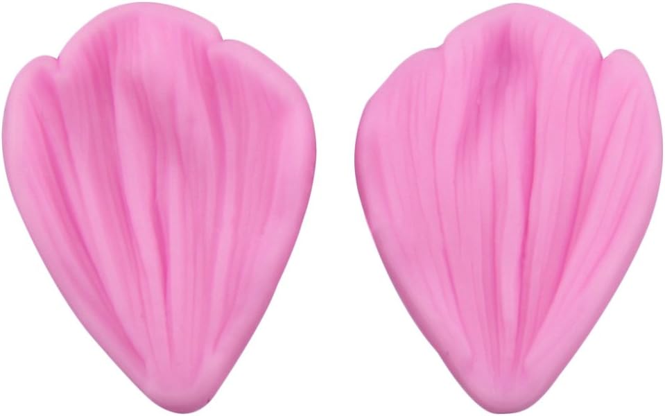 Leaves Petal Mold,Silicone Cake Decorating Fondant Impression Flower Leaves Sugar craft Shells Molds for Party