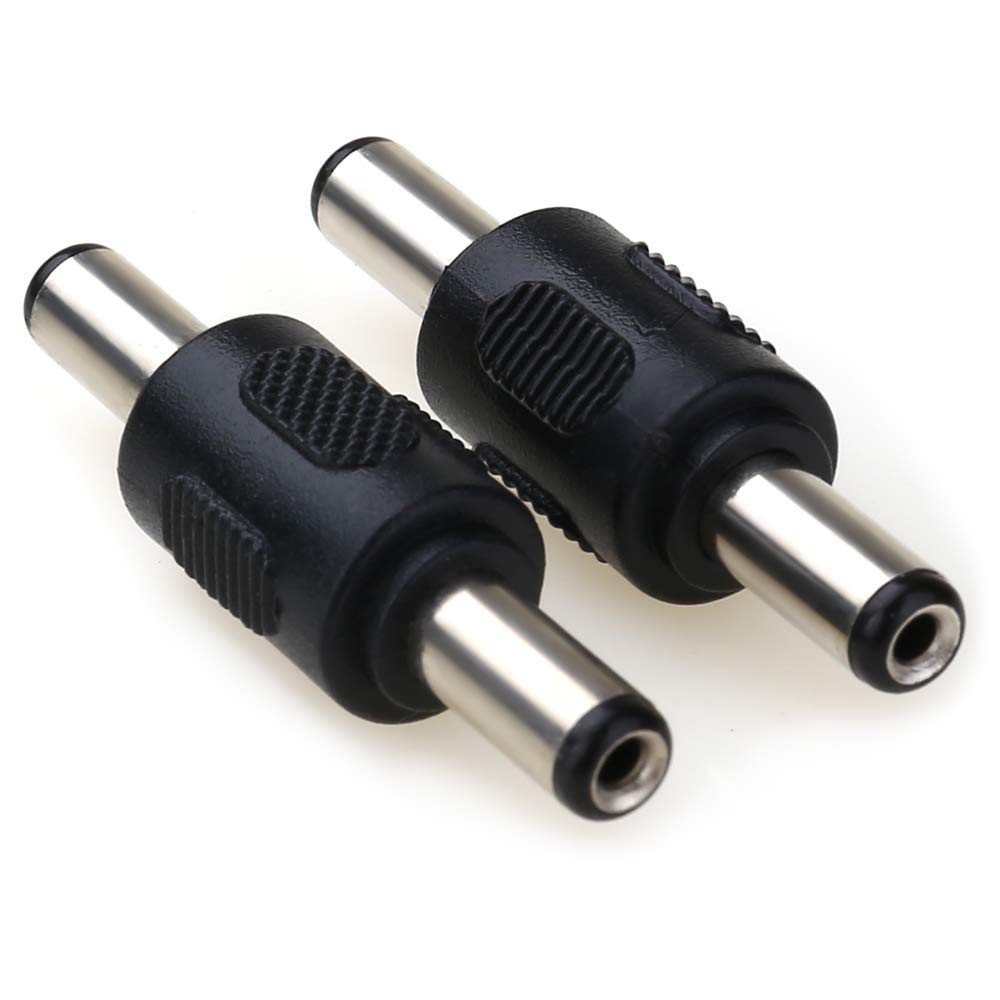 Photo 1 of MOBOREST 12V 5.5mm x 2.1mm DC Power Connector Adapter, 12/24V Male to Male Power Jack Socket for Led Strip CCTV Security Camera Cable Wire Ends Plug Barrel -2PCS