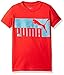 PUMA Big Boys' Graphic Tee, Star Red, Small (8)