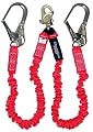 WestFall Pro 6' Shock Absorbing Twin Leg Lanyard with Steel Rebar Hooks ANSI Compliant