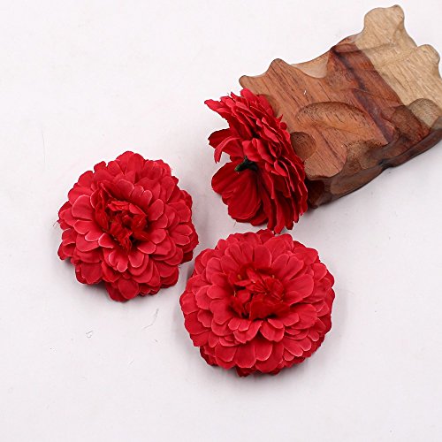 Fake Flower Heads Bulk Silk Marigold Artificial Flowers Wedding Party